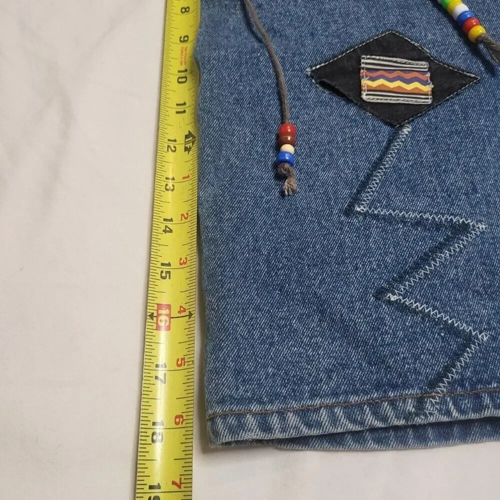 Dakota Blue Vintage Women's Jean Shorts Jorts Size 26High Rise Rare 90s - Picture 8 of 10